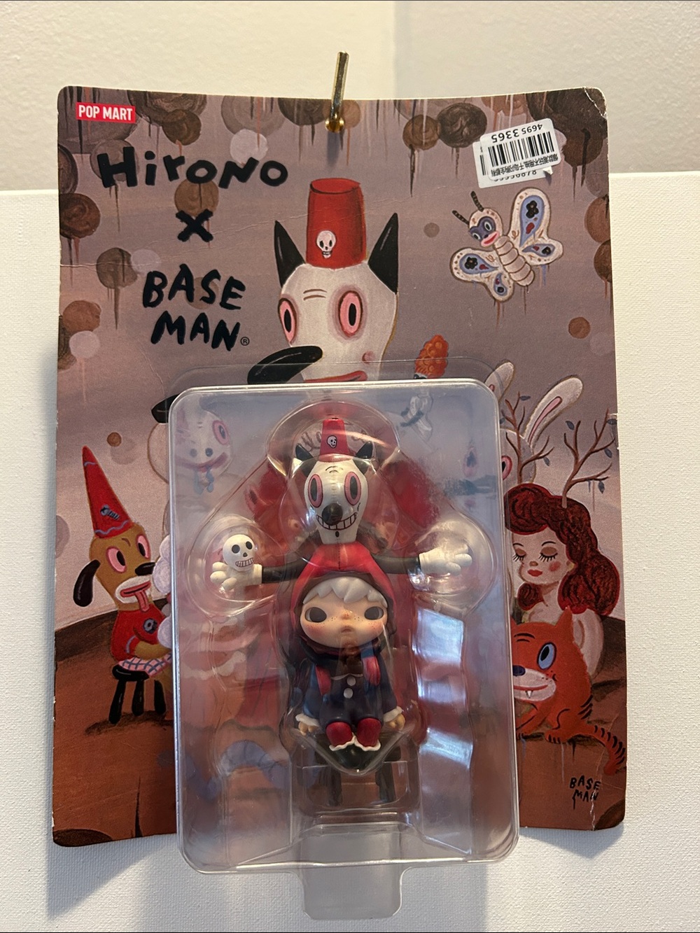 POP MART Hirono x Base Man Red & Black Figure